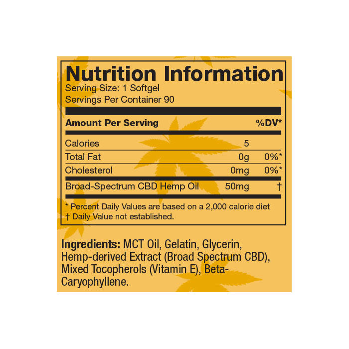 Broad-Spectrum CBD Softgels